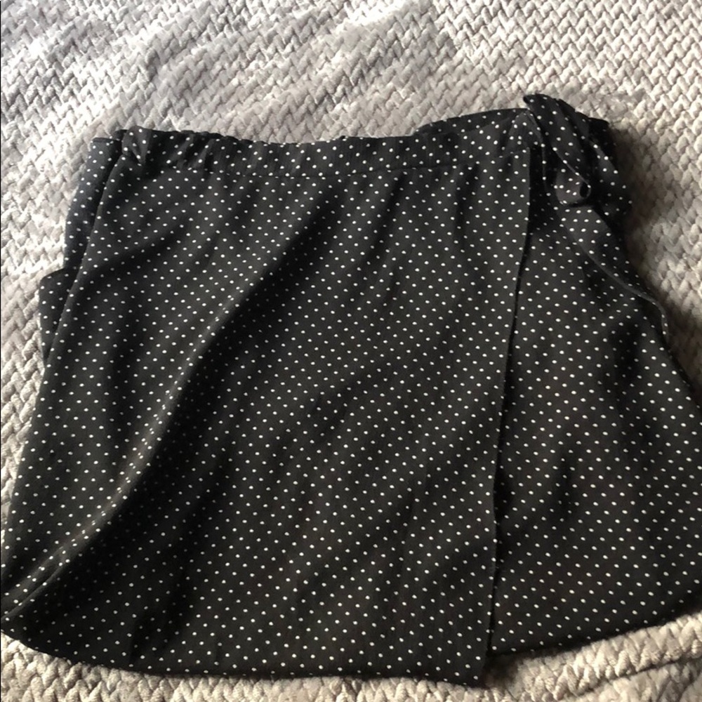 Green Envelope wrap midi skirt